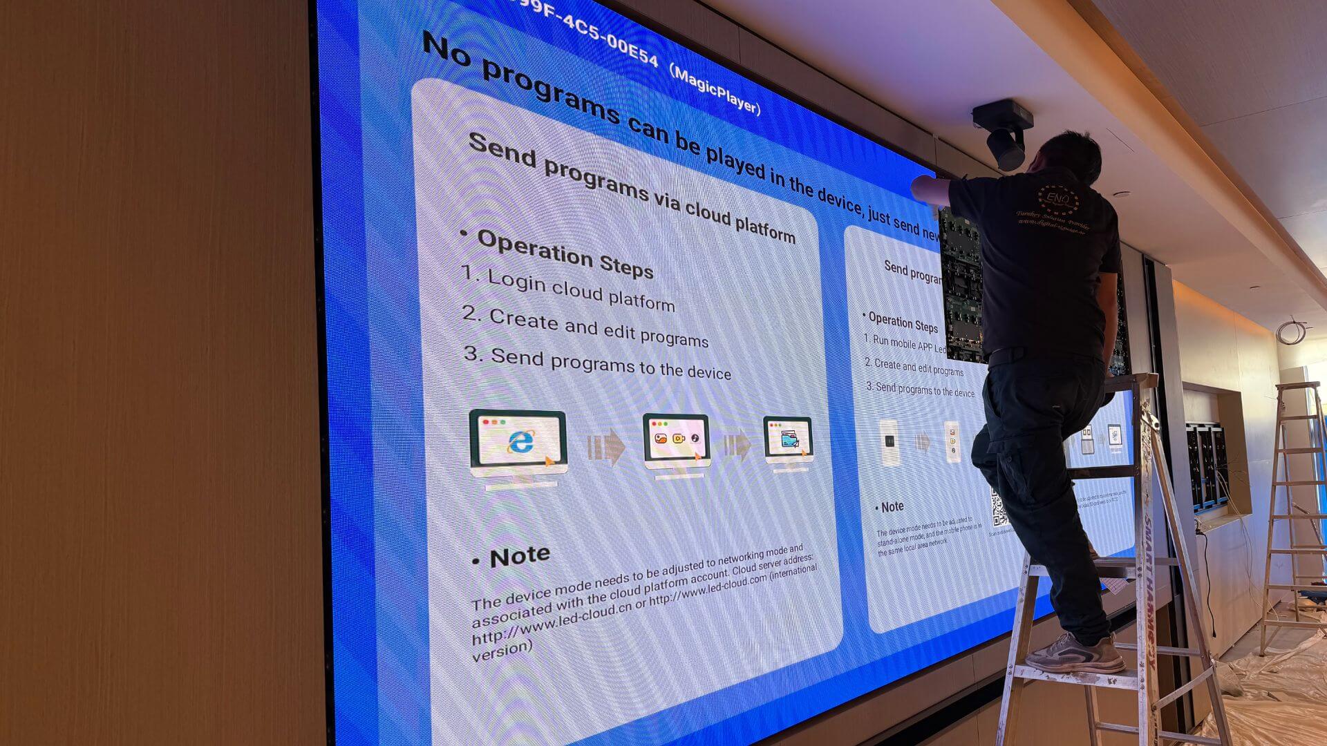 LED Installation ENEC Abu Dhabi